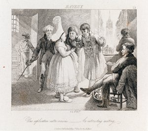 Interessantes Treffen - Bayeux, um 1821 von George Robert Lewis