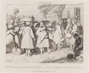 Milchfrauen, Ittenheim, um 1821