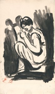 Mädchen, das die Lyra spielt von George Romney