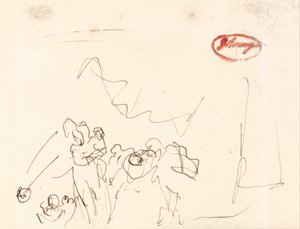 Locker beschriebene Figuren von George Romney