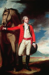 Porträt von Major James Hartley von George Romney