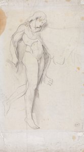 Stehender klassischer Akt von George Romney
