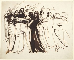 Stehende Figuren versammelt von George Romney