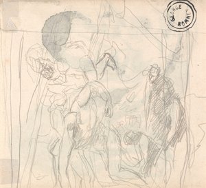 Unbekanntes Thema, Figuren ringen mit Begleitern von George Romney