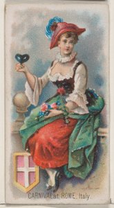Karneval in Rom, Italien, aus der Feiertagsserie N80 für Duke-Zigaretten