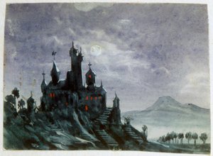 Fantasieschloss im Mondlicht I, 1820-1876 von George Sand