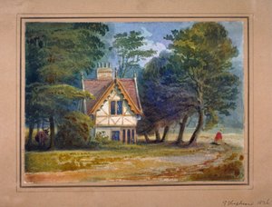 Ansicht der Lodge im Hyde Park, London, 1826 von George Shepheard
