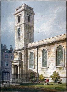 All Hallows Church, Lombard Street, London, 1811 von George Shepherd
