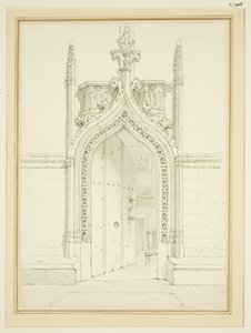 Tür des Vestraums von St. Mary Redcliffe, ca. 1812