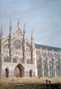 Nordtür der Westminster Abbey, London von George Shepherd