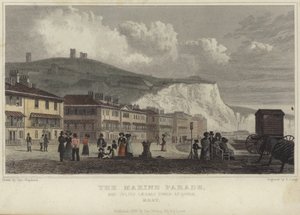 Die Meeresparade und der Turm von Julius Caesar in Dover von George Shepherd
