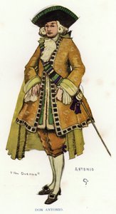 Die Duenna von Sheridan: Don Antonio (Farblithografie)