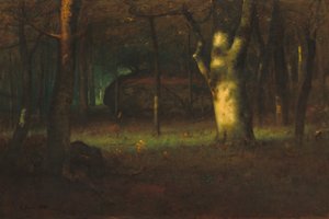 Sonnenuntergang im Wald, 1891