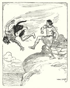 Theseus: "Er trat ihn über die Klippe ins Meer"