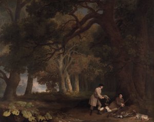 Eine Ruhepause nach dem Schießen