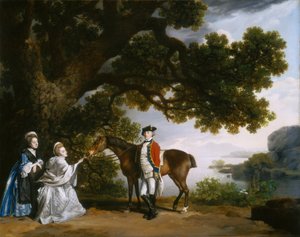 Kapitän Samuel Sharpe Pocklington mit seiner Frau Pleasance und möglicherweise seiner Schwester Frances