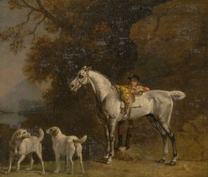 Studien für oder nach dem dritten Herzog von Richmond mit der Charleton Jagd von George Stubbs