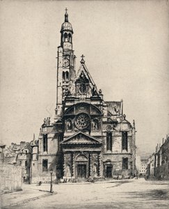 Kirche St. Étienne-du-Mont, 1915 von George T Plowman