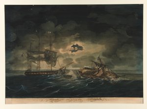 Die Hornet (U.S.) und die Peacock (Britisch) von George Thresher