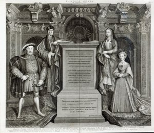 Familia Regia, oder Die Familie von Heinrich VIII., 1742 von George Vertue