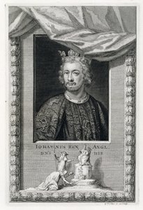 Johann (1167-1216) König von England ab 1199, graviert vom Künstler von George Vertue