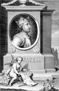 Stephan (ca. 1097-1154) König von England, graviert vom Künstler
