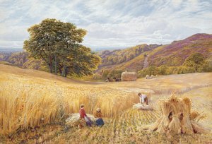 Erntezeit in der Nähe von Holmbury Hill, Surrey, 1865