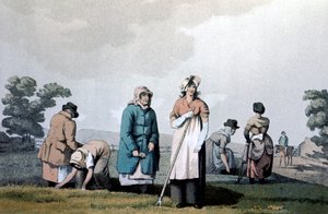 Lowkers - Frauen, die Mais jäteten, 1814 von George Walker of Seacroft
