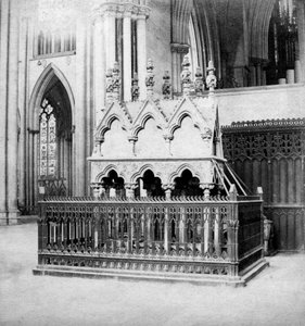 Denkmal von Walter de Grey, York Minster, York, North Yorkshire, frühes 20. Jahrhundert