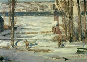 Ein Morgen im Schnee - Hudson River, 1910
