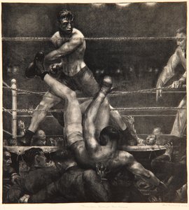 Dempsey durch die Seile, 1923-24 von George Wesley Bellows