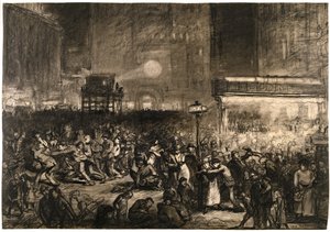 Wahlnacht Times Square von George Wesley Bellows