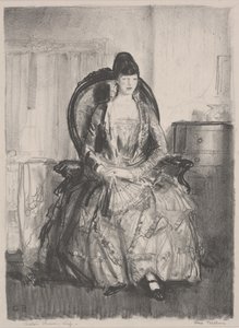 Emma auf einem Stuhl von George Wesley Bellows