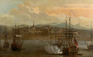 Ein Gemälde von Fort St. George in Madras, Indien, 1731 von George and Scott Samuel (1710 72) Lambert