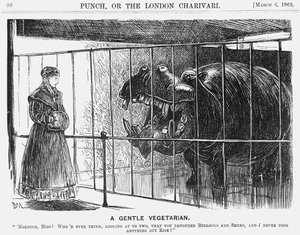 Ein sanfter Vegetarier, 1869