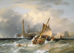 Lugger, der Margate betritt