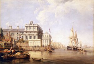 Blick auf das Greenwich Hospital von der Nordseite der Themse von George the Elder Chambers