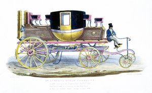Mr. Gurneys Dampfkutsche, wie sie im Regents Park läuft, 6. November 1827