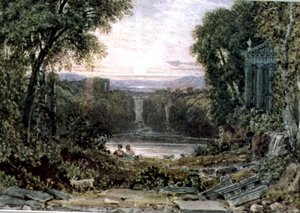 Sonnenuntergang, Tivoli von George the Younger Barret