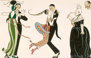 Der Wahnsinn des Tages, graviert von H. Reidel für die Freunde des Journal des Dames et des Modes