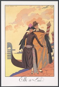 Falbalas et Fanfreluches, Almanach für 1924, Serenade, von George Barbier, Druck