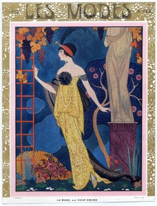 Titelseite von Les Modes; 1913; veröffentlicht 1913 von Georges Barbier