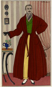 Mann im Morgenmantel von Georges Barbier