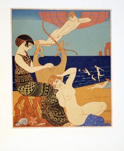 Der symbolische Ring, Illustration aus Les Chansons de Bilitis, von Pierre Louys, veröffentlicht 1922