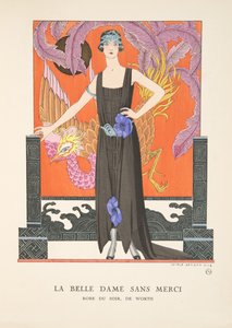 Die schöne Dame ohne Erbarmen, aus einer Sammlung von Modeplatten von Georges Barbier