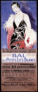 Plakat „Am Théâtre des Champs-Elysées - Le bal des petits lits blancs organisiert von l