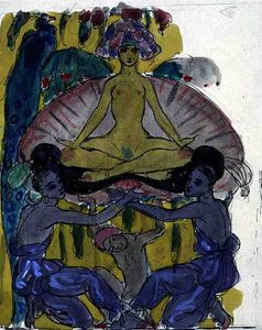 Studie für Die Geburt der Venus (Detail) von Georges Barbier