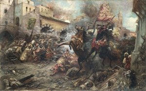 Araber im Kampf von Georges Clairin