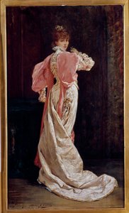 Ganzkörperporträt der französischen Schauspielerin Henriette Rosine Bernard, genannt Sarah Bernhardt (1844-1923) von Georges Clairin