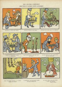 Lieblingsspiele großer Männer, Illustration für Le Rire